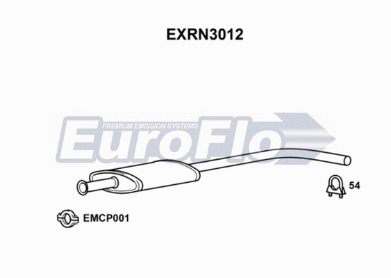 Centre Muffler (EXRN3012)