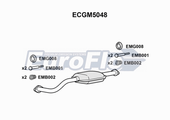 Catalytic Converter (ECGM5048)