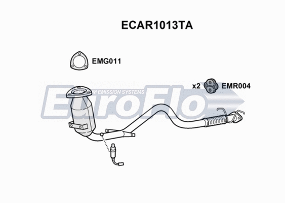 Catalytic Converter (ECAR1013TA)