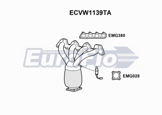Catalytic Converter (ECVW1139TA)