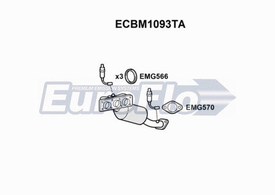 Catalytic Converter (ECBM1093TA)