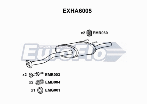 Rear Muffler (EXHA6005)
