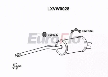 Rear Muffler (LXVW0028)
