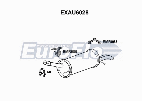 Rear Muffler (EXAU6028)