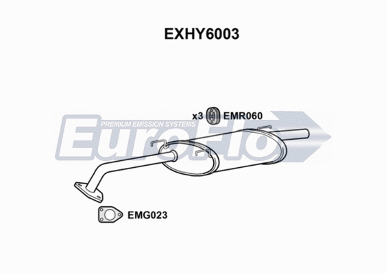 Rear Muffler (EXHY6003)