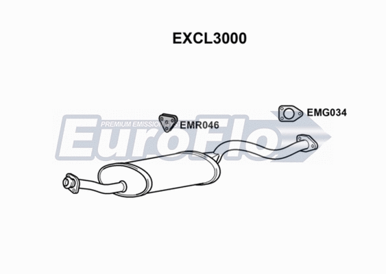 Centre Muffler (EXCL3000)