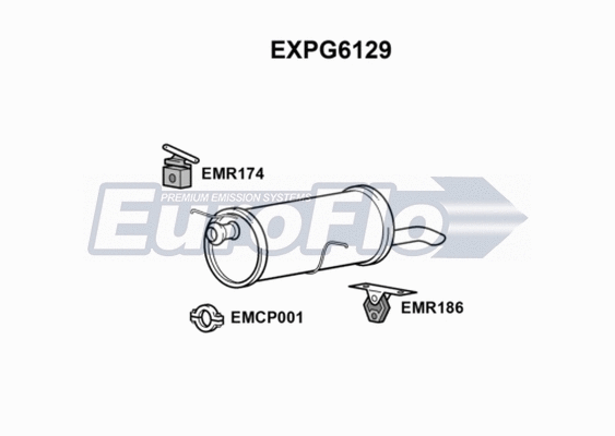 Rear Muffler (EXPG6129)