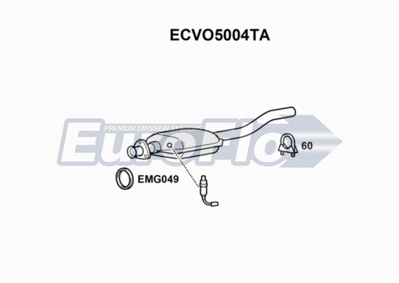 Catalytic Converter (ECVO5004TA)