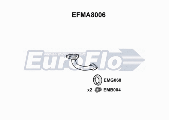 Exhaust Pipe (EFMA8006)