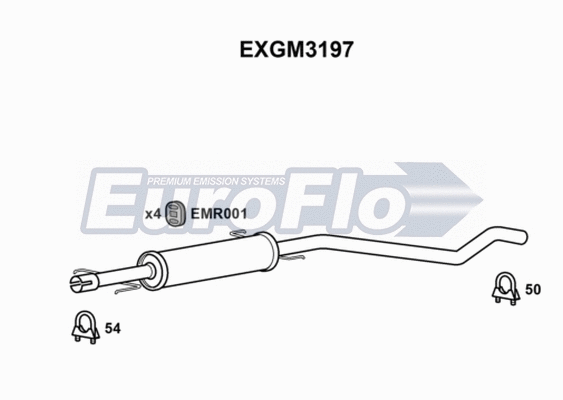 Centre Muffler (EXGM3197)