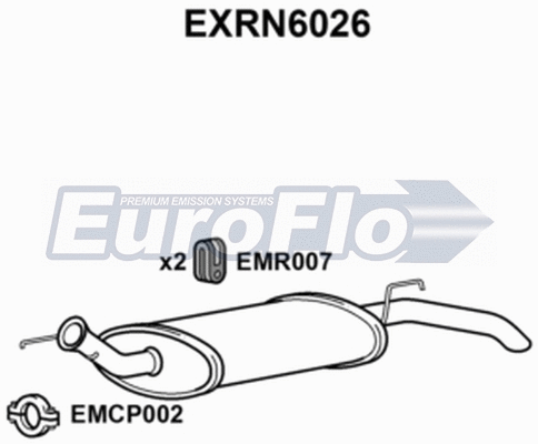 Rear Muffler (EXRN6026)