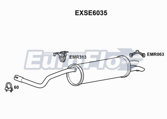 Rear Muffler (EXSE6035)