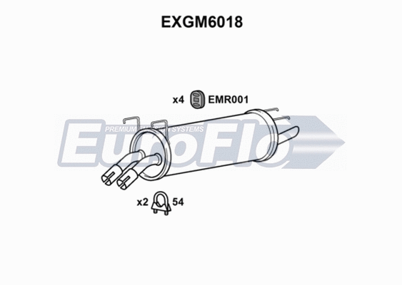 Rear Muffler (EXGM6018)