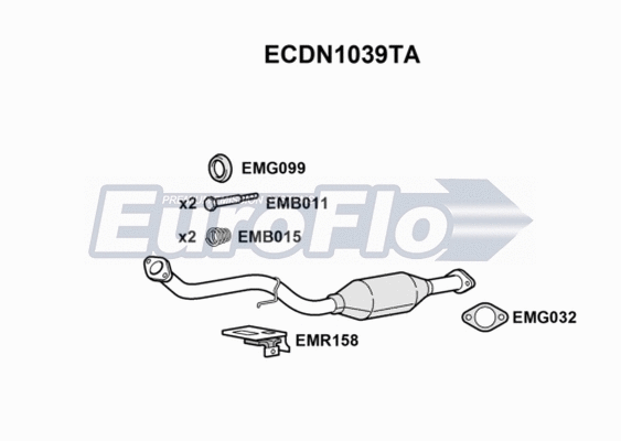 Catalytic Converter (ECDN1039TA)