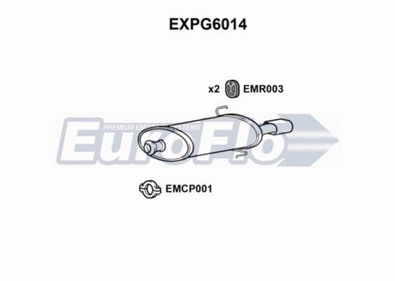Rear Muffler (EXPG6014)