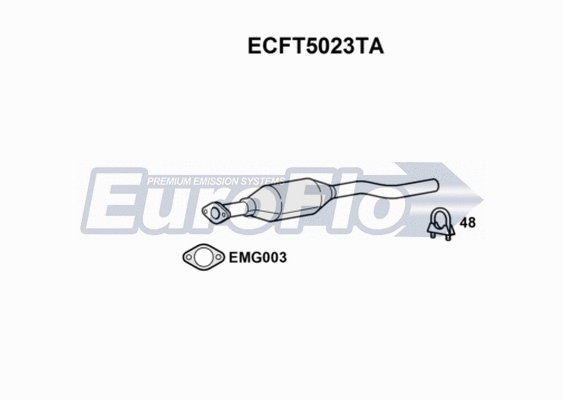 Catalytic Converter (ECFT5023TA)