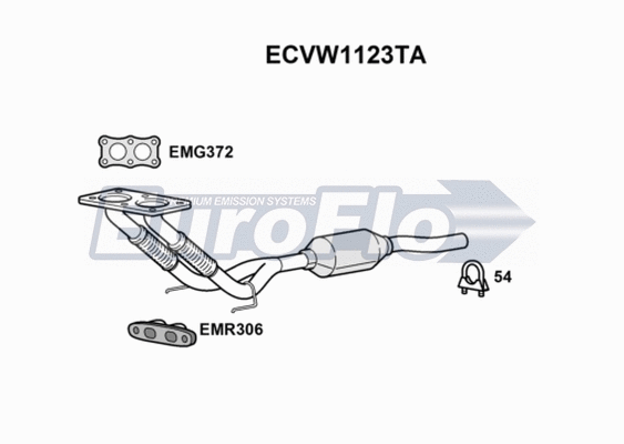 Catalytic Converter (ECVW1123TA)