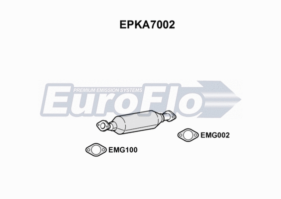 Soot/Particulate Filter, exhaust system (EPKA7002)