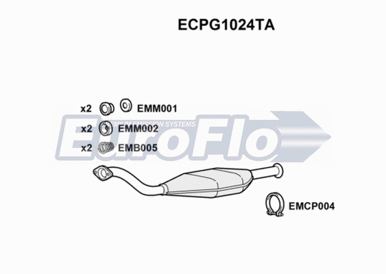 Catalytic Converter (ECPG1024TA)