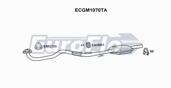 Catalytic Converter (ECGM1070TA)