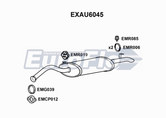 Rear Muffler (EXAU6045)