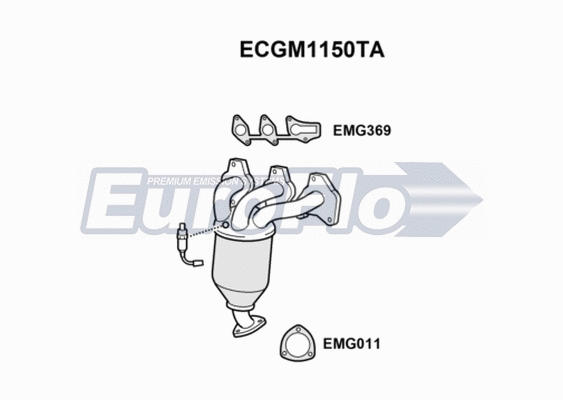 Catalytic Converter (ECGM1150TA)