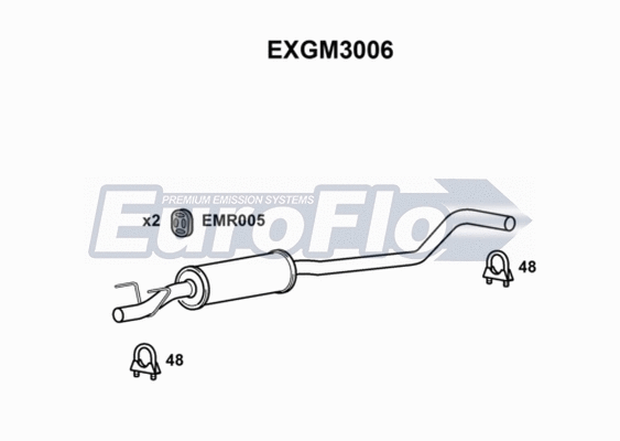 Centre Muffler (EXGM3006)