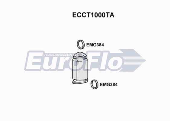Catalytic Converter (ECCT1000TA)