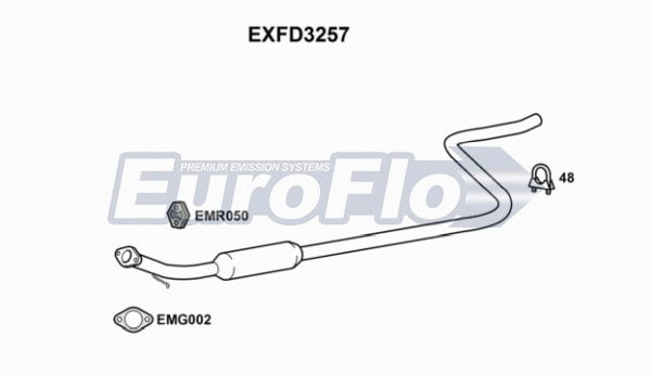Centre Muffler (EXFD3257)