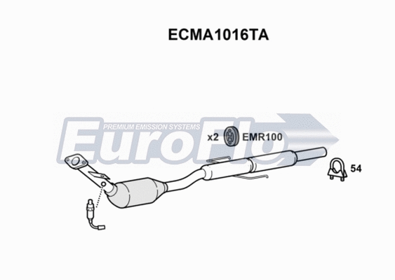 Catalytic Converter (ECMA1016TA)