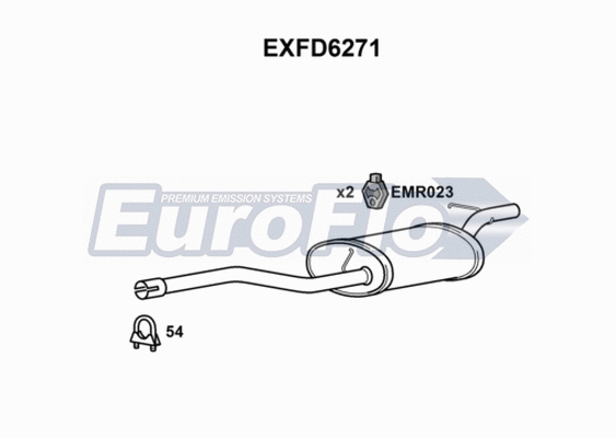 Rear Muffler (EXFD6271)