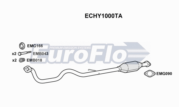 Catalytic Converter (ECHY1000TA)
