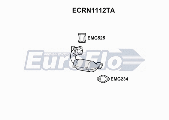 Catalytic Converter (ECRN1112TA)
