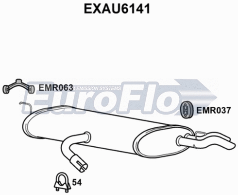 Rear Muffler (EXAU6141)