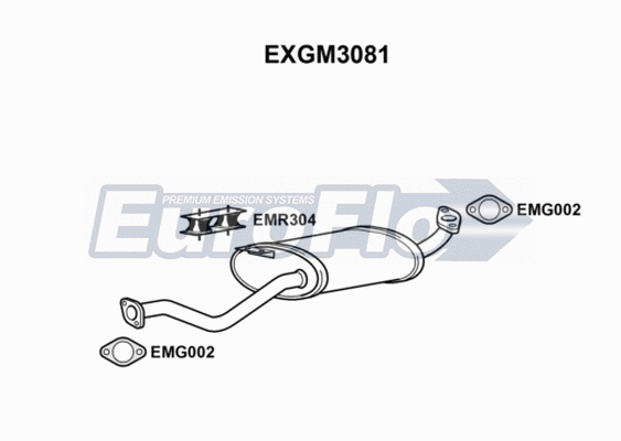 Centre Muffler (EXGM3081)
