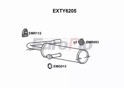 Rear Muffler (EXTY6205)