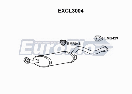 Centre Muffler (EXCL3004)