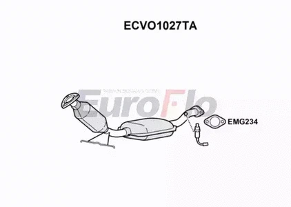Catalytic Converter (ECVO1027TA)