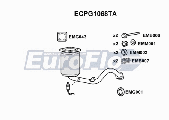 Catalytic Converter (ECPG1068TA)