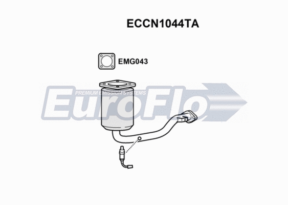 Catalytic Converter (ECCN1044TA)