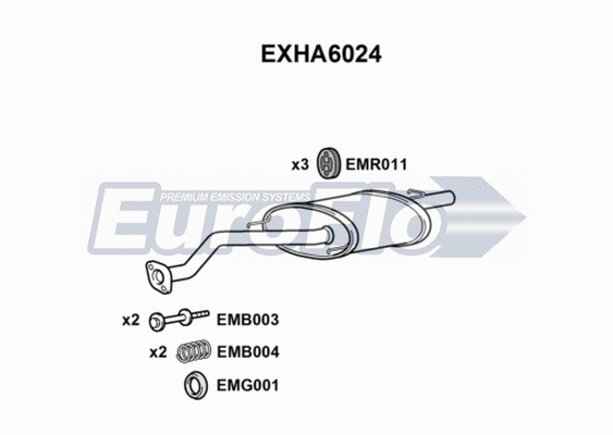 Rear Muffler (EXHA6024)