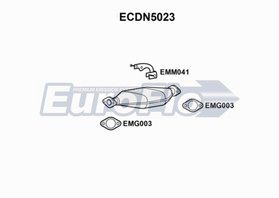 Catalytic Converter (ECDN5023)