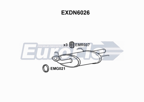 Rear Muffler (EXDN6026)