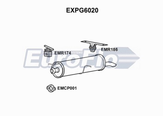 Rear Muffler (EXPG6020)