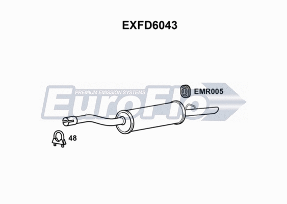 Rear Muffler (EXFD6043)