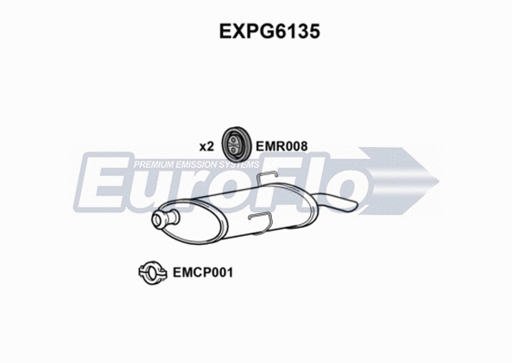 Rear Muffler (EXPG6135)