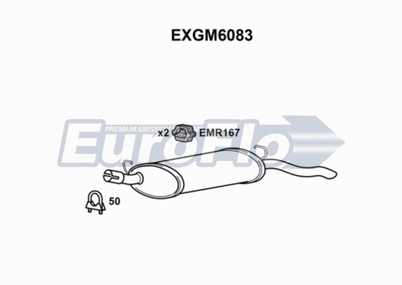 Rear Muffler (EXGM6083)