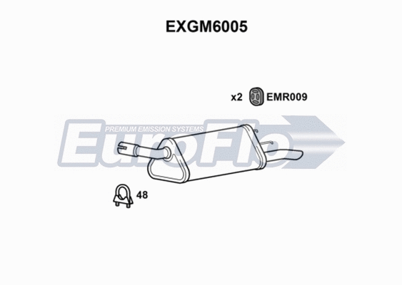 Rear Muffler (EXGM6005)