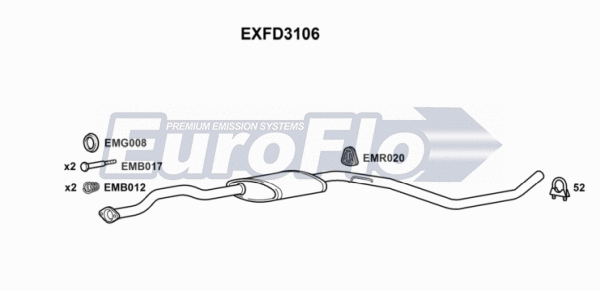 Centre Muffler (EXFD3106)