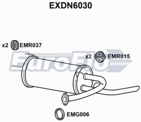 Rear Muffler (EXDN6030)